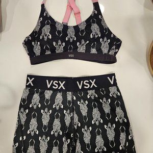 Victoria Secret Sport Zebra set, bra and short shorts